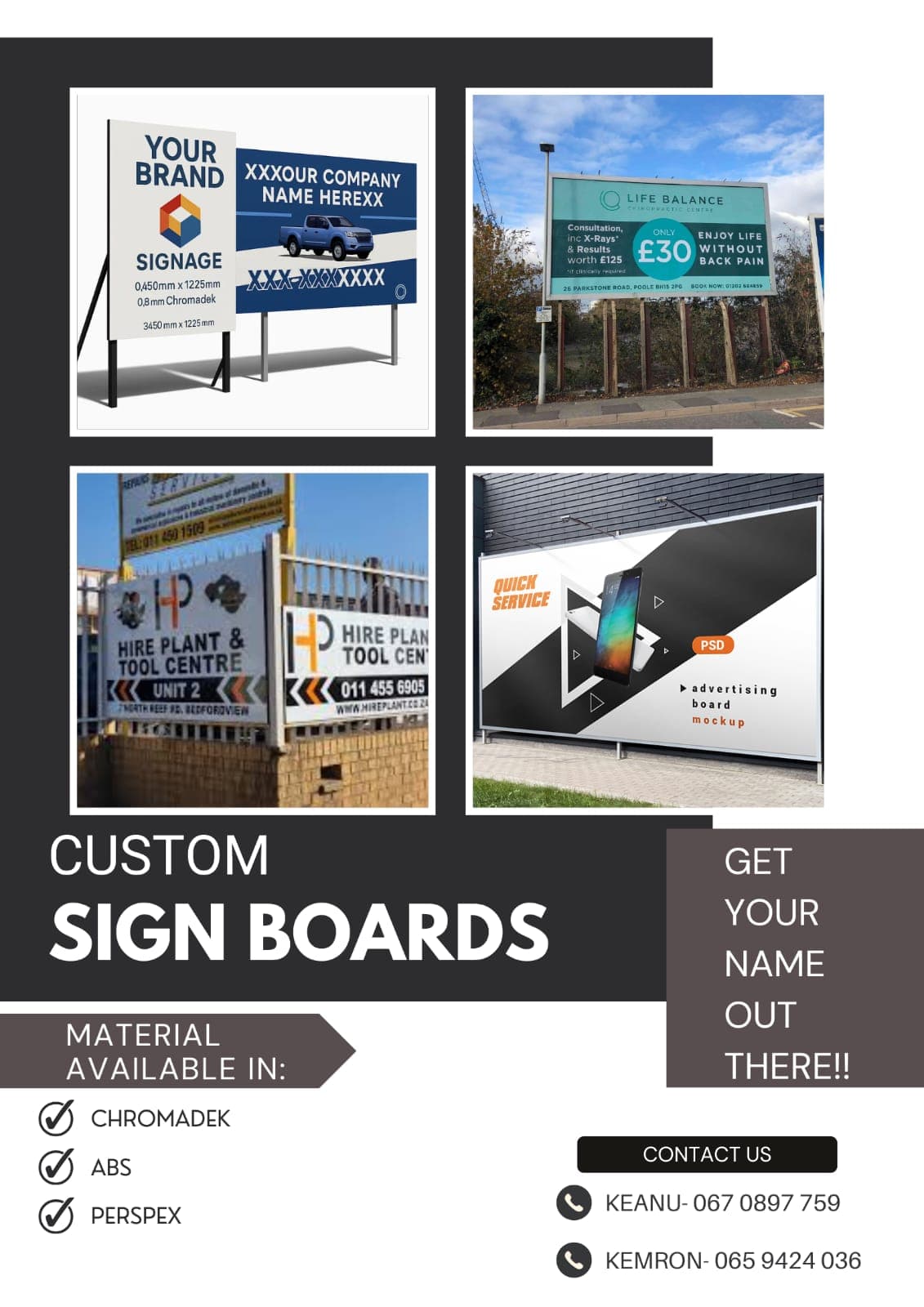 Custom Sign Boards and Corporate Signage Durban