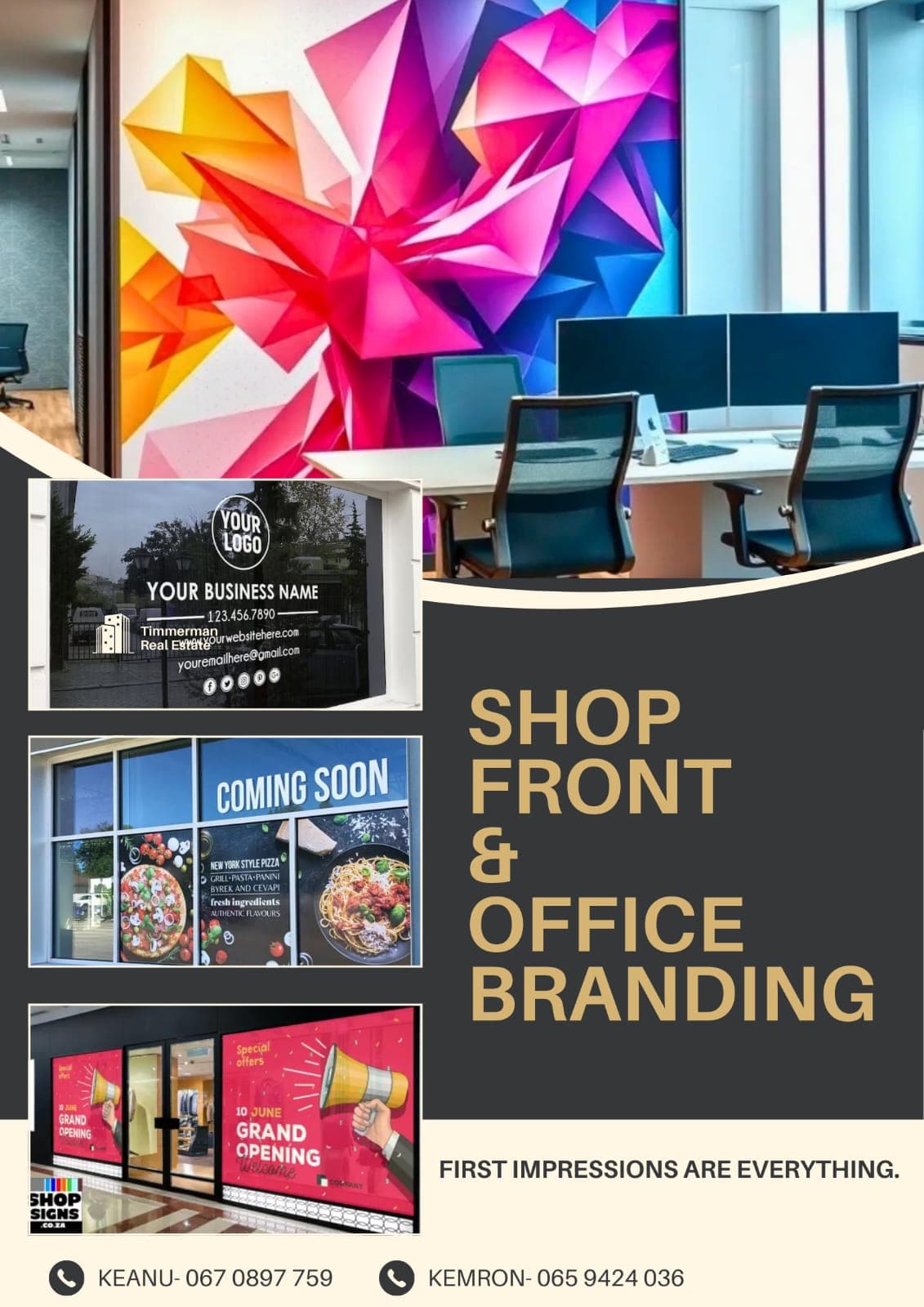 Shop Front and Office Branding Phoenix Durban